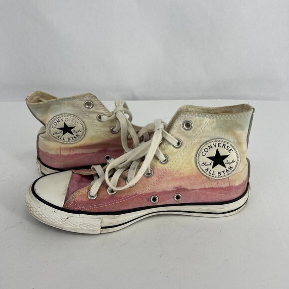 Converse Chuck Taylor 8 All Star High Top Sneaker Sunset Watercolor Pink 551629C - Picture 1 of 16